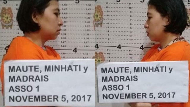 Istri tersangka teroris Filipina (Foto: dok. Biro humas mabes Polri)