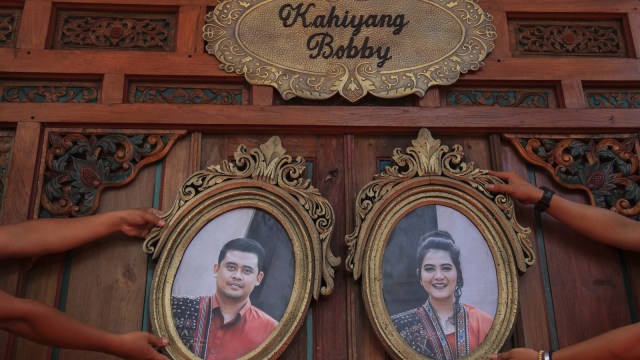 Persiapan pernikahan Kahiyang-Bobby (Foto: Antara/Maulana Surya)
