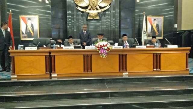 Rapat Paripurna pengambilan sumpah PAW. (Foto: Nabila Fatiara/kumparan)