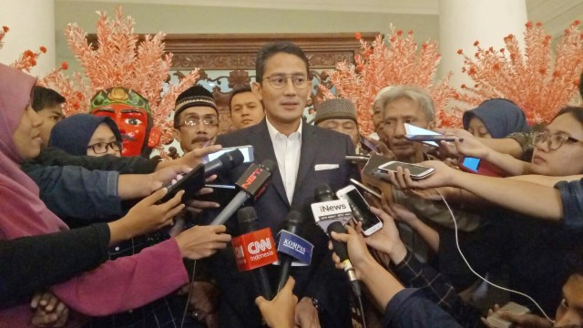 Sandi usai bertemu dengan PKL Tanah Abang (Foto: Nabilla Fatiara/kumparan)