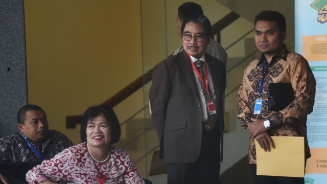 Hotma Sitompul di KPK Foto: Antara/Akbar Nugroho Gumay