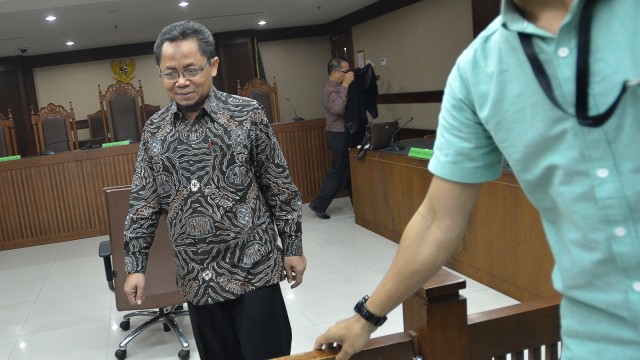 Rochmadi Saptogiri di Tipikor (Foto: Antara/Wahyu Putro A)