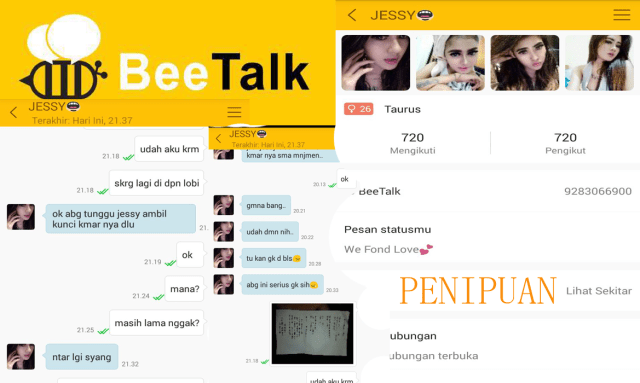 Penipuan Prostitusi online Lewat BeeTalk   Menjamur di Kendari