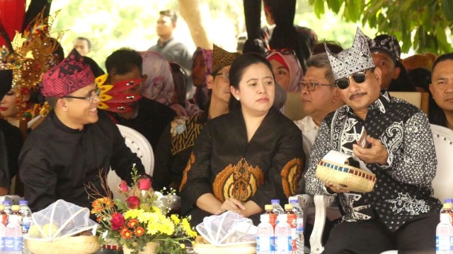 Anas, Puan, dan Arif di Ethno Carnival 2017 (Foto: Andam Annisa/kumparan)