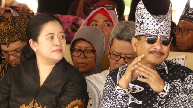 Puan dan Arif Yahya di Ethno Carnival 2017 (Foto: Andam Annisa/kumparan)