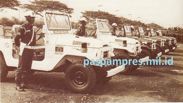 Paspampres pada awal Orde Baru (Foto: www.paspampres.mil.id)