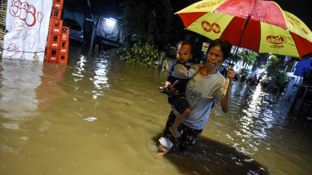 Ilustrasi banjir Foto: Antara/Hafidz Mubarak 