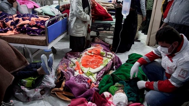 Pasca gempa di Kermanshah, Iran (Foto: Tasnim News Agency/Handout via REUTERS)