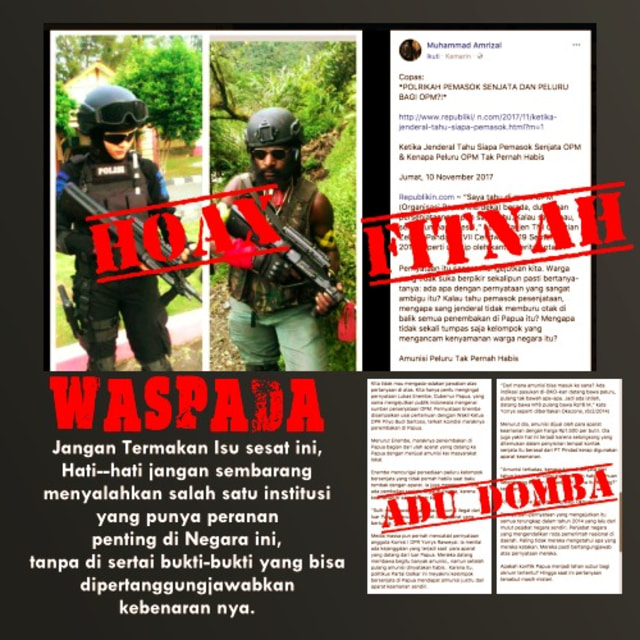 Hoax Polri Sebagai Pemasok Senjata OPM (2)