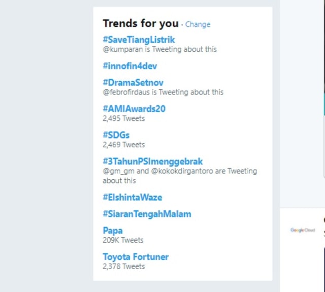 Trending Topic (Foto: Twitter)