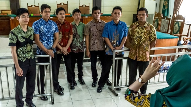 Sidang vonis penganiayaan taruna Akpol (Foto: Antara/Aji Styawan)