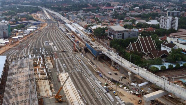 Pembangunan Depo Mass Rapid Transit (MRT) (Foto: Fanny Kusumawardhani/kumparan)