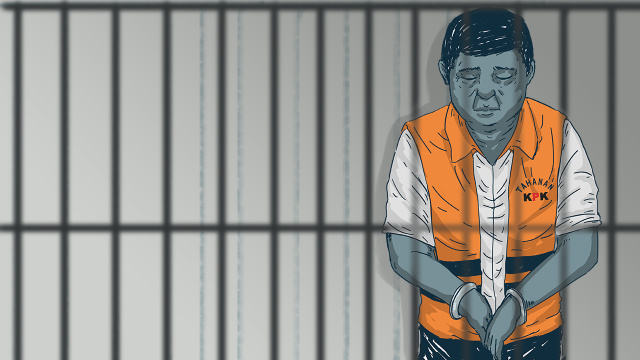 Setya Novanto Ditahan. (Foto: Bagus Permadi/kumparan)