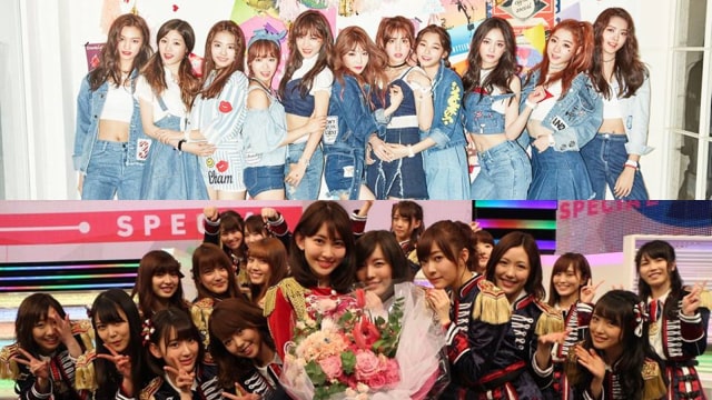 i.o.i & AKB48 Kolaborasi di panggung MAMA 2017 (Foto: Instagram/@akb48.member @ioi_official_ig)