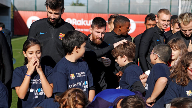 Peringatan hari anak sedunia di FC Barcelona (Foto: dok. FC Barcelona)