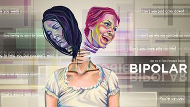 ilustrasi Bipolar. (Foto: Pinterest)