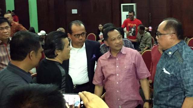 Jenderal Tito Karnavian di acara Benny Panjaitan (Foto: Alexander Vito/kumparan)