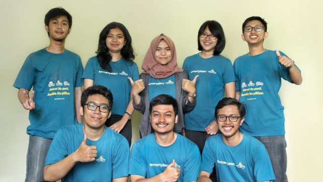 Tim TemanJalan. (Foto: TemanJalan via Line)