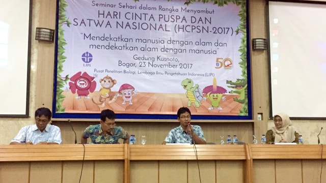 Seminar Hari Cinta Puspa dan Satwa Nasional 2017. (Foto: Zahrina Yustisia Noorputeri/kumparan)