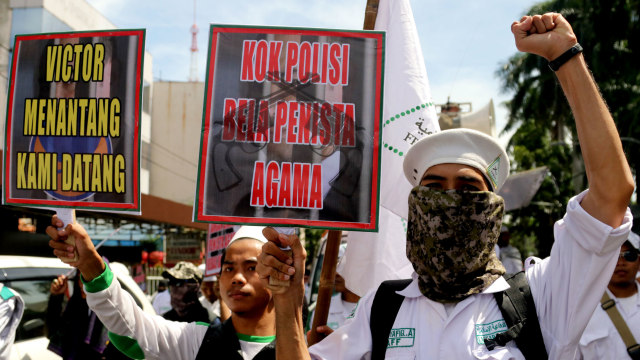 Aksi Tuntaskan Kasus Viktor (Foto: Jamal Ramadhan/kumparan)
