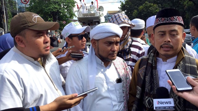 Slamet Maarif Ketua PA 212 usai aksi 2411 (Foto: Rafyq Alkandy/kumparan)