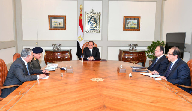 Presiden Mesir gelar pertemuan usai aksi teroris. (Foto: The Egyptian Presidency/Handout via REUTERS )
