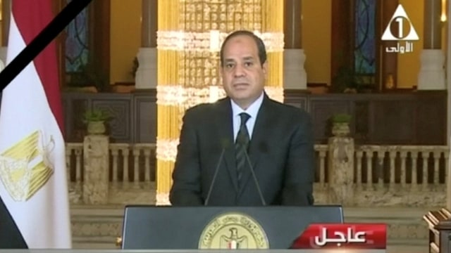 Presiden Mesir, Abdel Fattah Al Sisi. (Foto:  EGYPT STATE TV/ via REUTERS )