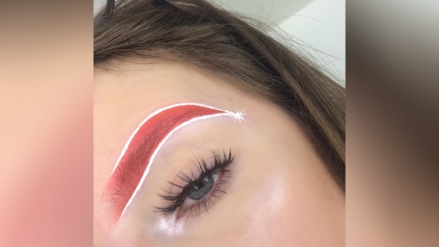 Santa Brows. (Foto: Instagram/@hannahdoesmakeupp)