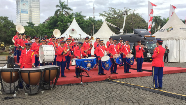 Marching Band Damkar DKI Jakarta (Foto: Raga Imam/kumparan)