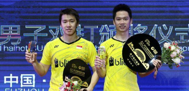 Kevin/Marcus Saat Juara China Open SSP 2017 (Foto: Dok. PBSI)