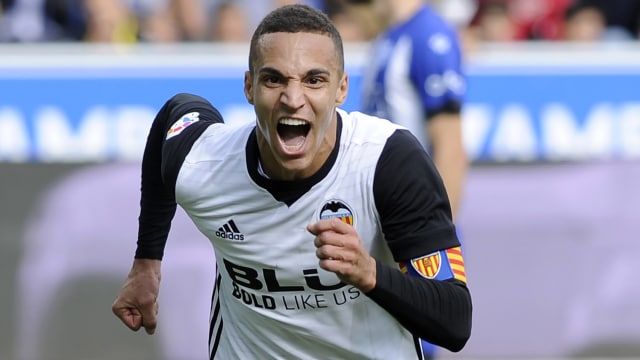 Rodrigo melakukan selebrasi. (Foto: AFP/Ander Gillenea)