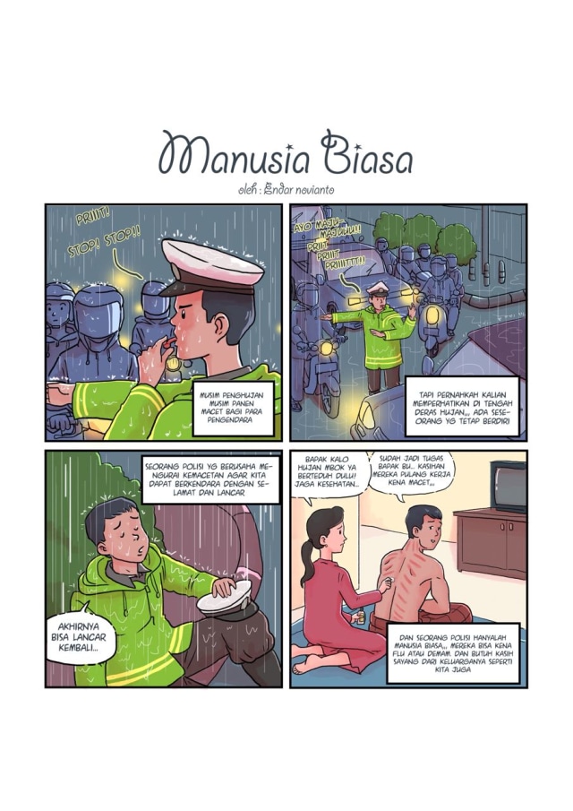 Pemenang komik polisi (Foto: Dok. Polri)