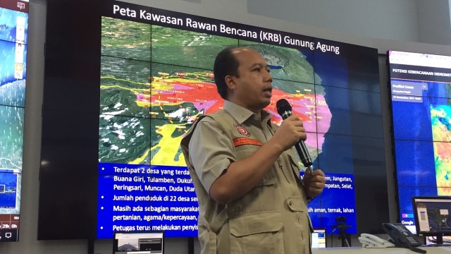 Konpres PNPB penanganan Gunung Agung. (Foto: Paulina Herasmaranindar/kumparan)