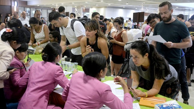 Bandara Ngurah Rai Tutup (Foto: Antara/Fikri Yusuf)
