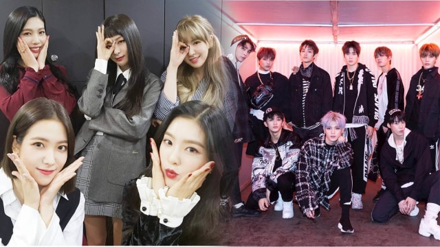Kolaborasi NCT127 dan Red Velvet di MAMA 2017 (Foto: Instagram @nct127 @smtown )