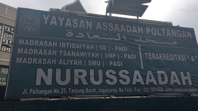 Yayasan Assaadah Poltangan (Foto: Mirsan/kumparan)