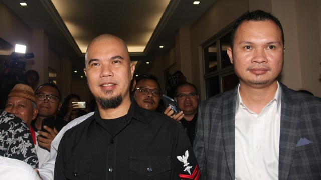 Ahmad Dhani diperiksa polisi Foto: Antara/Reno Esnir