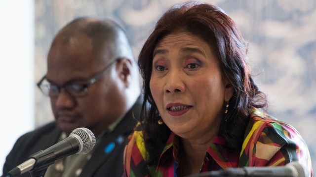 Susi Pudjiastuti. (Foto: Don Emmert/AFP)