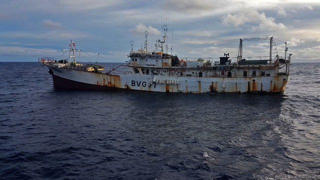 Kapal Illegal Fu Yuan Yu 831 Ditangkap PSDKP KKP (Foto: Dok. PSDKP KKP)