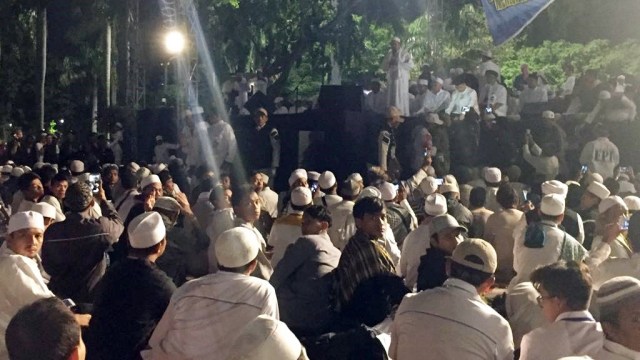 Anies hadiri aksi reuni 212 di Monas (Foto: Rizki Mubarok/kumparan)