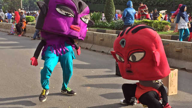 Ilustrasi badut jalanan Foto: Soejono Saragih/kumparan