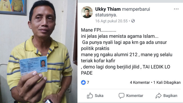Pria yang diciduk FPI dan Bang Japar (Foto: Dok. Bang Japar)