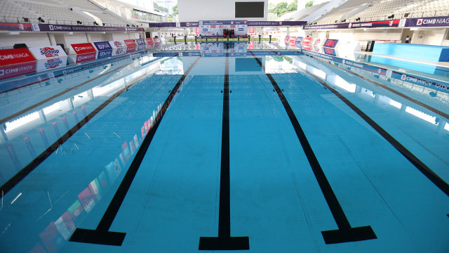Kolam renang venue akuatik di GBK (Foto: Aditia Noviansyah/kumparan)