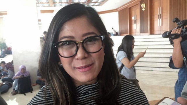 Meutya Hafid setelah rapat paripurna. Foto: Moh. Fajri/kumparan