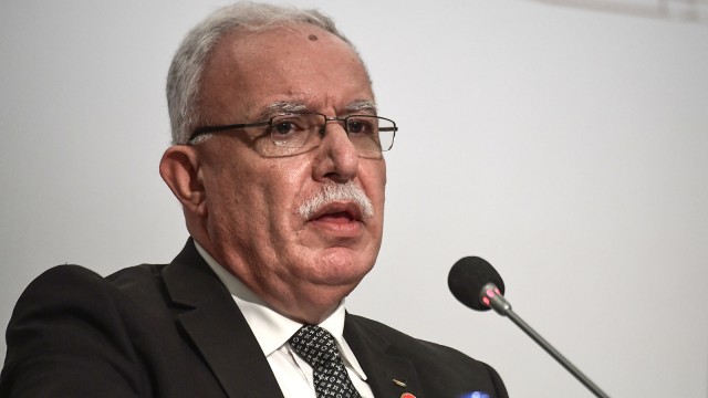 Menteri Luar Negeri Palestina Riyad al-Maliki . (Foto: Ozan Kose/AFP)