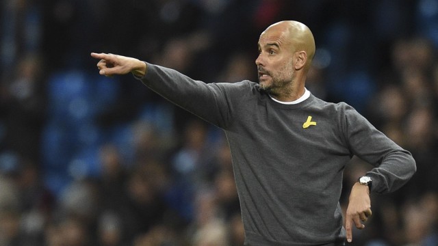 Guardiola pada sebuah laga di Liga Champions. (Foto: Oli Scarff/AFP)