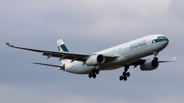 Pesawat Cathay Pacific. (Foto: Kentaro Iemoto/Wikimedia Commons)