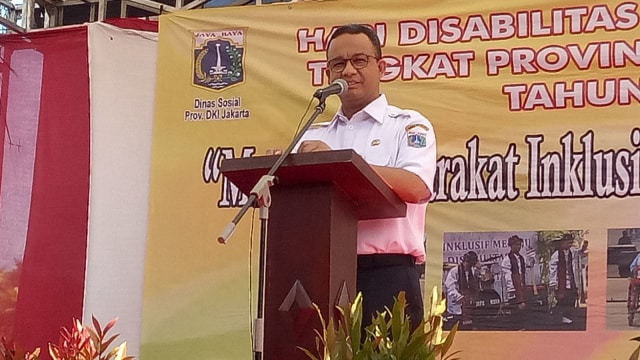 Anies Baswedan peringati Hari Disabilitas (Foto: Nadia Jovita Injilia Riso/kumparan)