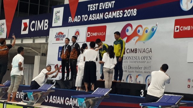Emas nomor renang sinkronisasi. (Foto: kumparan/Karina Nur Shabrina)