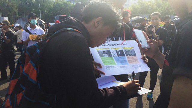 Aksi Kamisan. (Foto: Soejono Eben Ezer Saragih/kumparan)